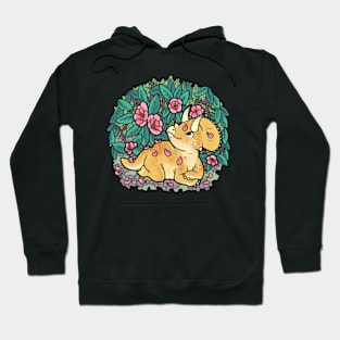 Triceratops Under Magnolia Tree Hoodie